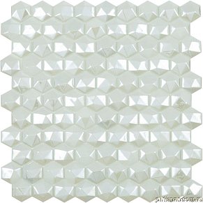 Vidrepur Hexagon Мозаика Hex Diamond № 350D Белый (на сетке) 31,7х31,7