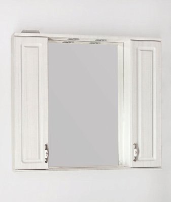 Style line Олеандр-2 Зеркальный шкаф 90 С, рельеф пастель