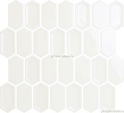 Caramelle Candylike Crayon White Glos Мозаика (3,8х7,6) 27,8х30,4 см