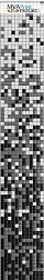 MVAPrintMosaic Растяжки 25RFL-S-165 Белый + Серый + Черный Мозаика 31,7х31,7 см (полоса 8 карт 31,7х31,7)
