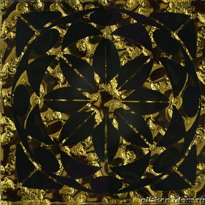 Газкерамик(НЗКМ) Вставки напольные Лиано Золото Вставка напольная 6,6х6,6 см