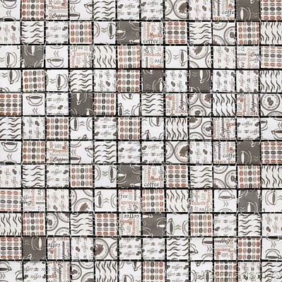 Mosavit Стеклянная мозаика Graphic Coffee Time 31,6x31,6 см