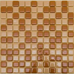 MVAPrintMosaic Мозаика стеклянная Микс 25FL-S-041 Коричневый + Бежевый 31,5х31,5 см