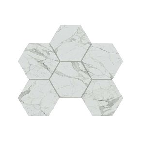 Estima Montis MN01 White Hexagon Неполированная Мозаика 25х28,5 см