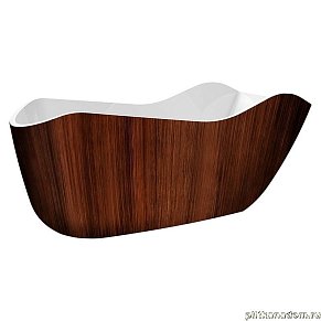 Lagard Teona Brown Wood Акриловая ванна 172,5х79,5