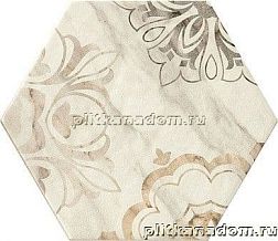 Ragno Bistrot R4YQ Decoro Calacatta Michelangelo Керамогранит 21х18,2 см
