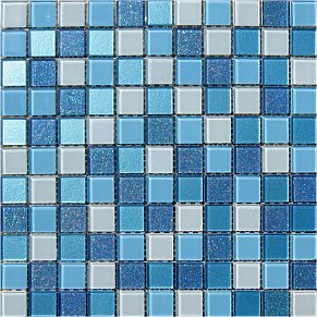 Orro Mosaic Orro Cristal Blue Lagoon Мозаика 29,5х29,5 (2,5х2,5) см