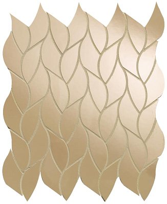 Fap Ceramiche Roma Gold Onice Miele Leaves Коричневая Полированная Мозаика 25,9х30,9см