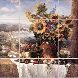 Фотоплитка Sunflowers Панно 30.2(50) 40х40 см