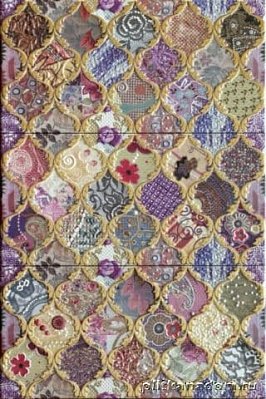 Latina Ceramica Damasco Textil Conjunto Панно 75x50 (из 3-х штук)