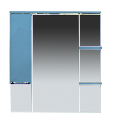 Зеркальный шкаф Misty Кристи 90 L голубой П-Кри02090-061СвЛ