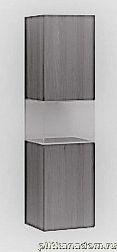 Vitra Memoria 58389 Высокий шкаф в середине со стеклянным кубом, с дверцей правой, серый