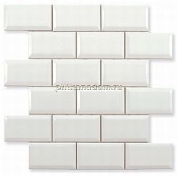 Adex Neri ADNE2024 Biselado PB Blanco Мозаика выпуклая 5х10 30,5х30,9 см