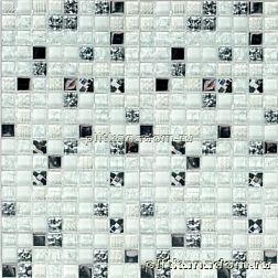 Bonaparte Мозаика стеклянная Crystal white 30х30