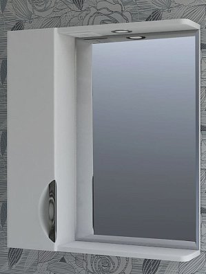 Зеркало-шкаф Vigo Callao 60, №19-600-Л, с подсветкой, шкаф слева