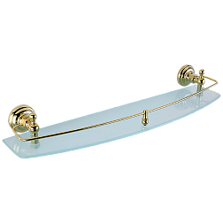 Полка для ванной 60 см Elghansa PRK-560-Gold, стекло