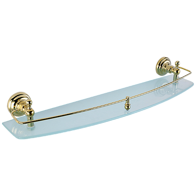 Полка для ванной 60 см Elghansa PRK-560-Gold, стекло