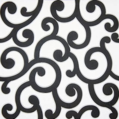 Infinity Ceramic Tiles Elegance Chic Bianco-Nero Напольная плитка 30х30