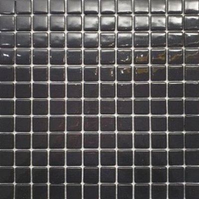 Gidrostroy Стеклянная мозаика QN-007 Черная Глянцевая 2,5x2,5 31,7x31,7 см