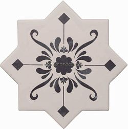 Cevica Becolors Star Dec. Stencil Navy Керамогранит 13,25х13,25 см
