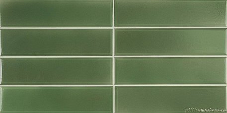 Equipe Limit Vert Зеленая Глянцевая Настенная плитка 6x24,6 см