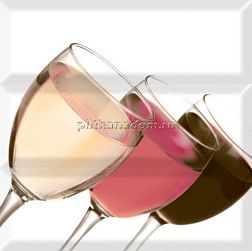 Absolut Keramika Wine02 Composicion Панно (из 3-х плиток) 10x30 см
