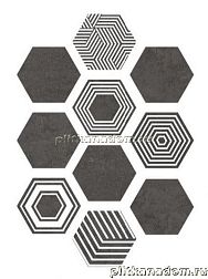 ITT Ceramic Pieri17 Hexa Zinc Керамогранит (10 видов) 23,2x26,7 см
