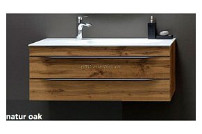 Kolpa San Malaya OUM 80 Natur Oak (NO) Тумба подвесная с раковиной из искусственного камня Kerrock 810x500x412