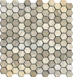 Primacolore Marmo MN160HMA Hexagon Мозаика 2,5х2,5 30х30 см