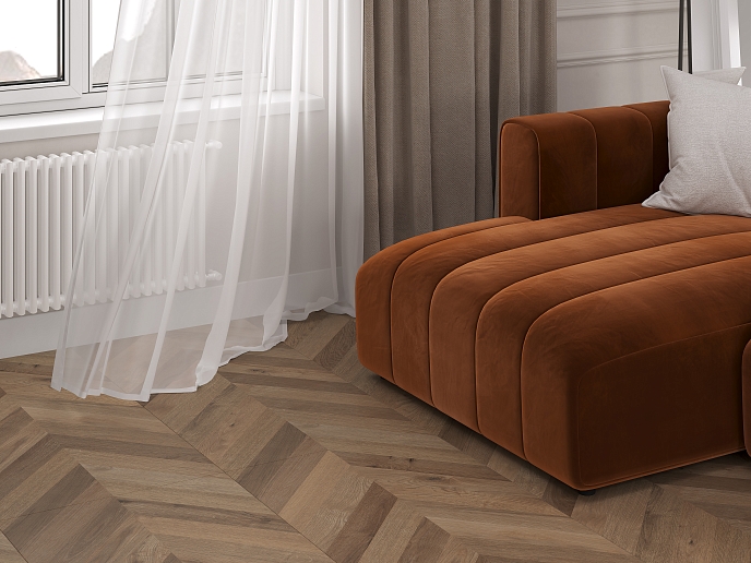 Wood Lux Walnut Chevron M