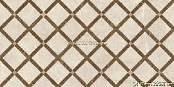 Versace Emote Crema-Marrone Decoro Intreccio Декор 39x78 см