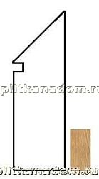 Atlas Concorde Etic Rovere Battiscopa Sag.DX Плинтус 7,2x30 см