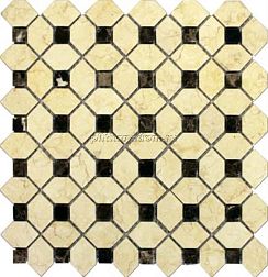 Primacolore Marmo MN184PLA Мозаика 0,6х0,6+2,9х4,5 30х30 см