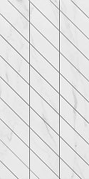 Ametis Supreme Platinum Фальшмозаика SM01 Corner Белый Полированный Декор Левый 29,8x59,8 см