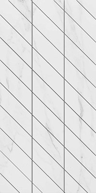 Ametis Supreme Platinum Фальшмозаика SM01 Corner Белый Неполированный Декор Левый 29,8x59,8 см