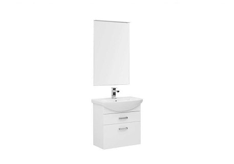 Комплект мебели для ванной Aquanet Ирис 65 белый (2 ящика)