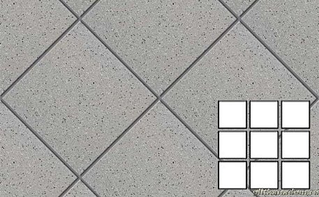 Stroeher Secuton 8831 TS 60 Grau Мозаика (9 частей 9,6х9,6х1) 29,6х29,6х1