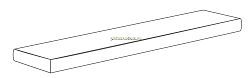 Gardenia Orchidea Just Life Gradone Ang. SX Beige Scuro Ступень угловая левая 4x32x100 см