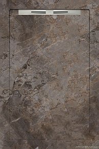 Aquanit Slope Душевой поддон из керамогранита, цвет Gusto Taupe Gri, 80x120