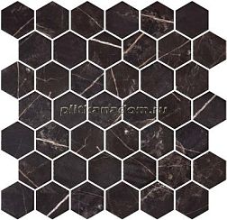 Onix Mosaico Glass Hexagon Marble Coimbra Antislip Мозаика 28,4х28,6 см
