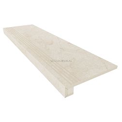 Ametis Marmulla MA02 Light Beige Бежевая Неполированная + Подступенок (14,5x120) Ступень 33х120 см