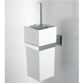 Ершик для туалета Devon&Devon Time TM320CR, хром/белый