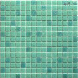 NS-mosaic Econom series MIX24 Мозаика стеклянная зеленая (сетка) 32,7х32,7 (2х2) см
