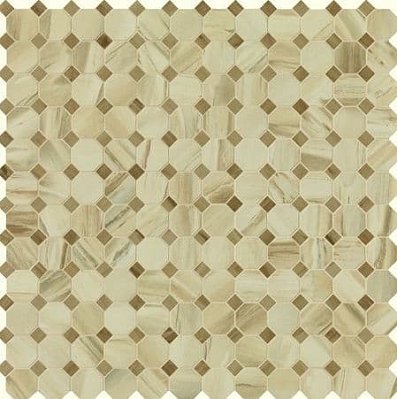 Cisa Jurassic Mosaico Ottagon Beige Lapp Мозаика 33,3х33,3