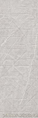 Плитка Meissen Grey Blanket рельеф мятая бумага серый 29x89 см