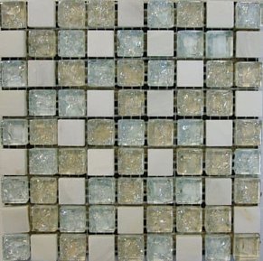 Muare Стеклянная мозаика QSG-012-15-8 30,5х30,5 см