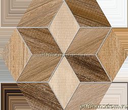 Vives Seine Hexаgono Freret Multicolor Коричневый Матовый Керамогранит 23x26,6 см