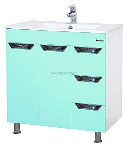 Bellezza Симона Тумба с 3 ящ. салатовая 75 см