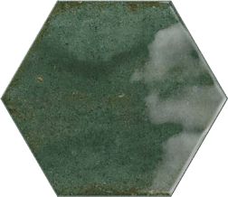Ribesalbes Hope Olive Hex Glossy Зеленая Глянцевая Настенная плитка 15х17,3 см