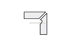 Interbau Nature Art 110 R10 Tangra Grau Плинтус ступени левый 31х36 см